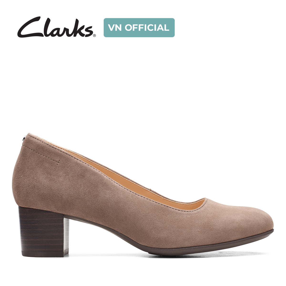 Giày Cao Gót 4.5cm Da Nữ Clarks - Linnae Pump