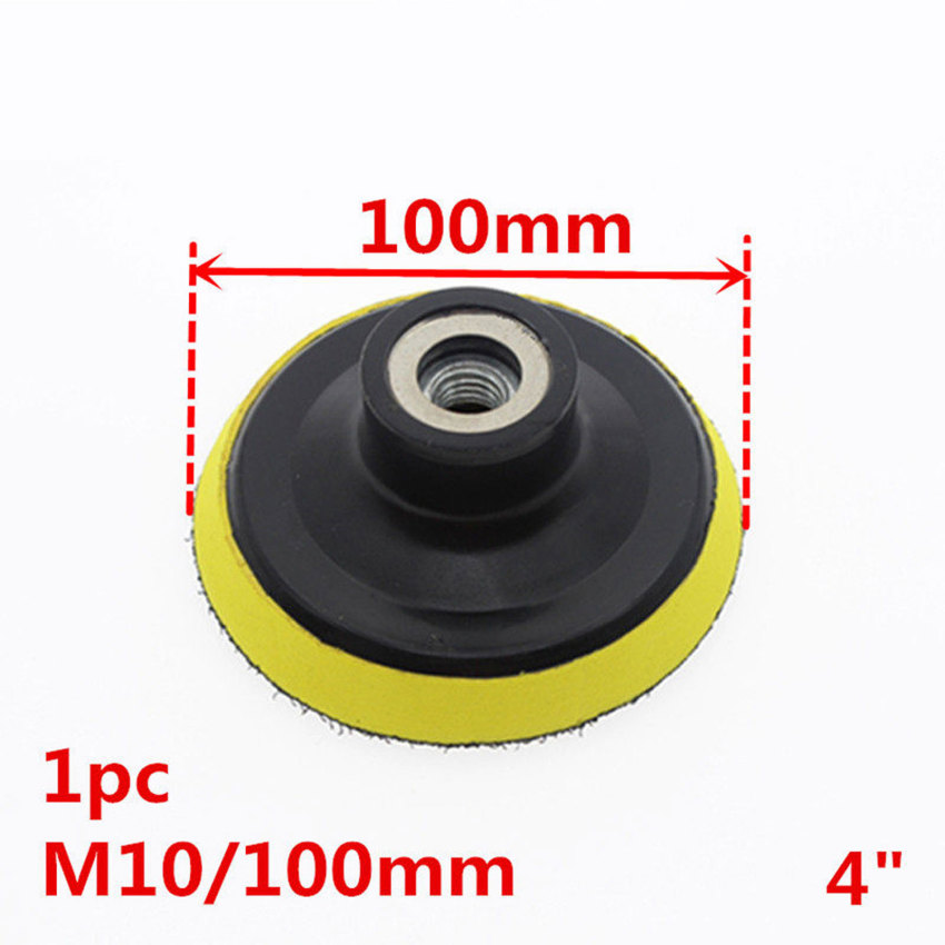 4/5inch Polishing Disc Flocking Sanding Disc Self Adhesive Drill Rod Car Paint Care Polishing Pad For Electric Polisher