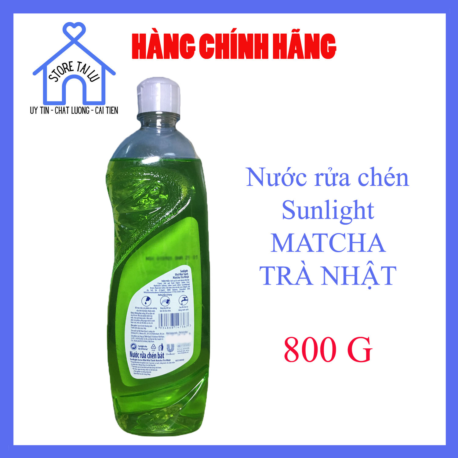 Nước rửa chén Sunlight 800g (Nhiều loại) | STORE TÀI LƯ