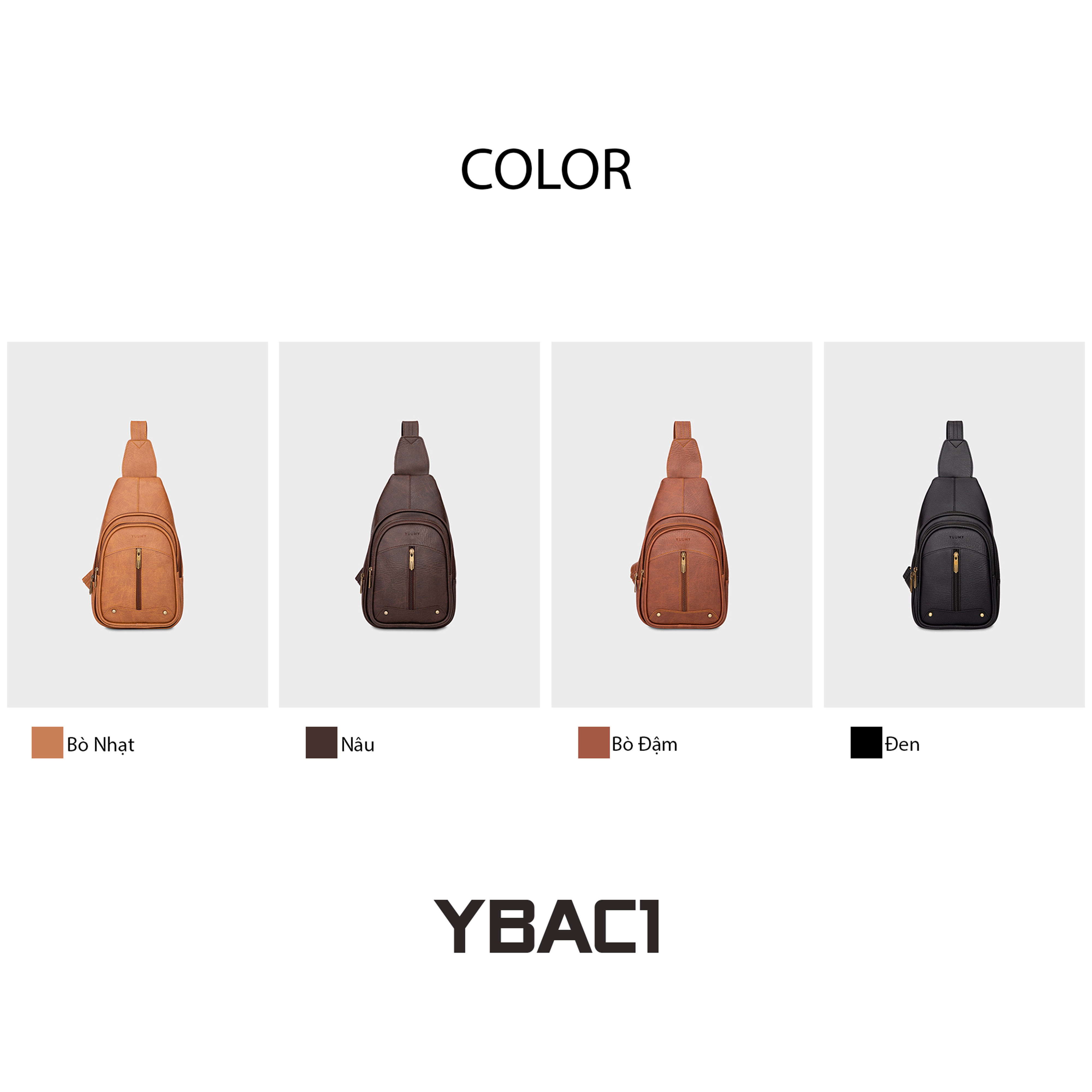Balo Yuumy (Thời trang nữ đi chơi, đi làm - Balo da YBAC1)