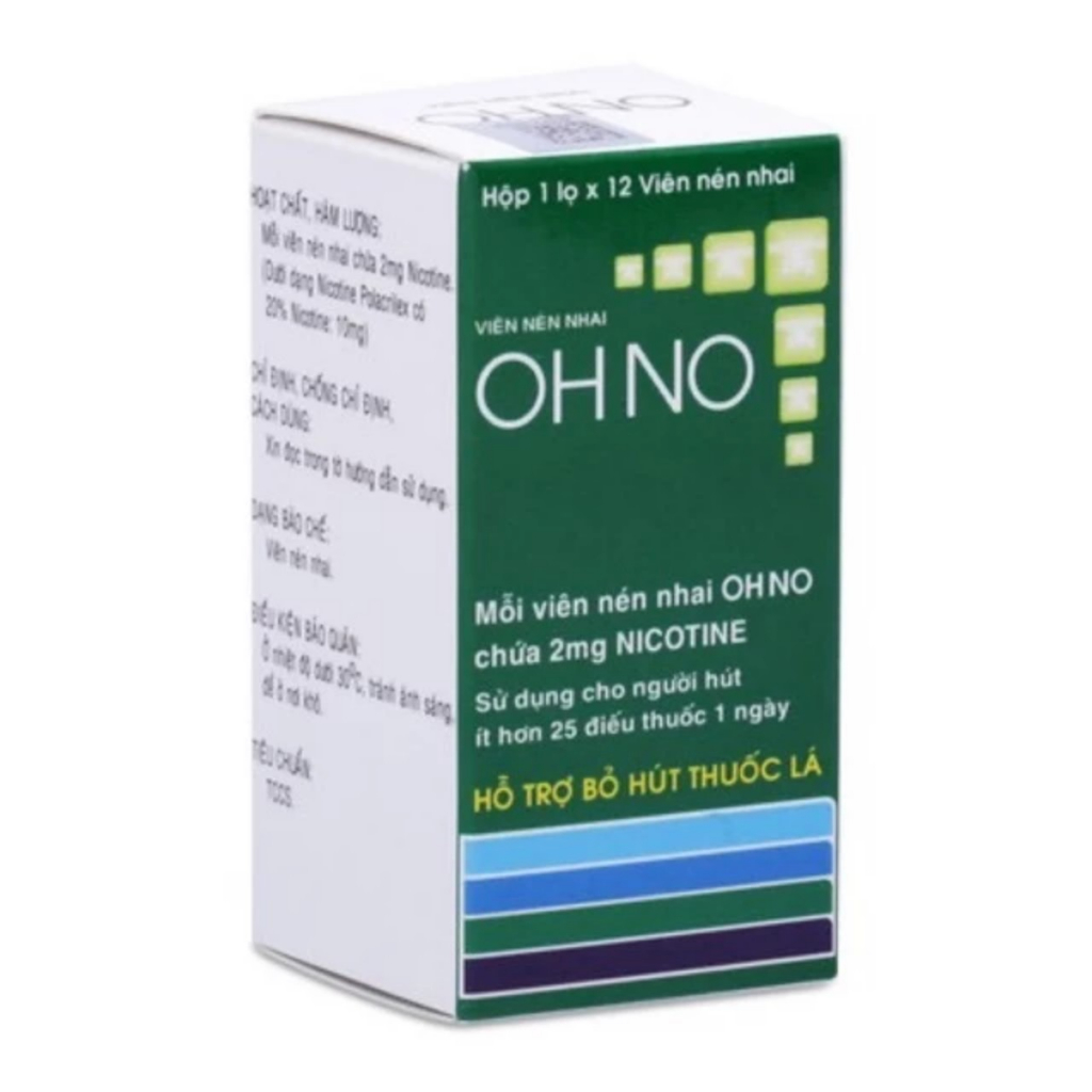Viên Nhai Hỗ Trợ Bỏ Hút thuốᴄ Lá OHNO (12 viên)