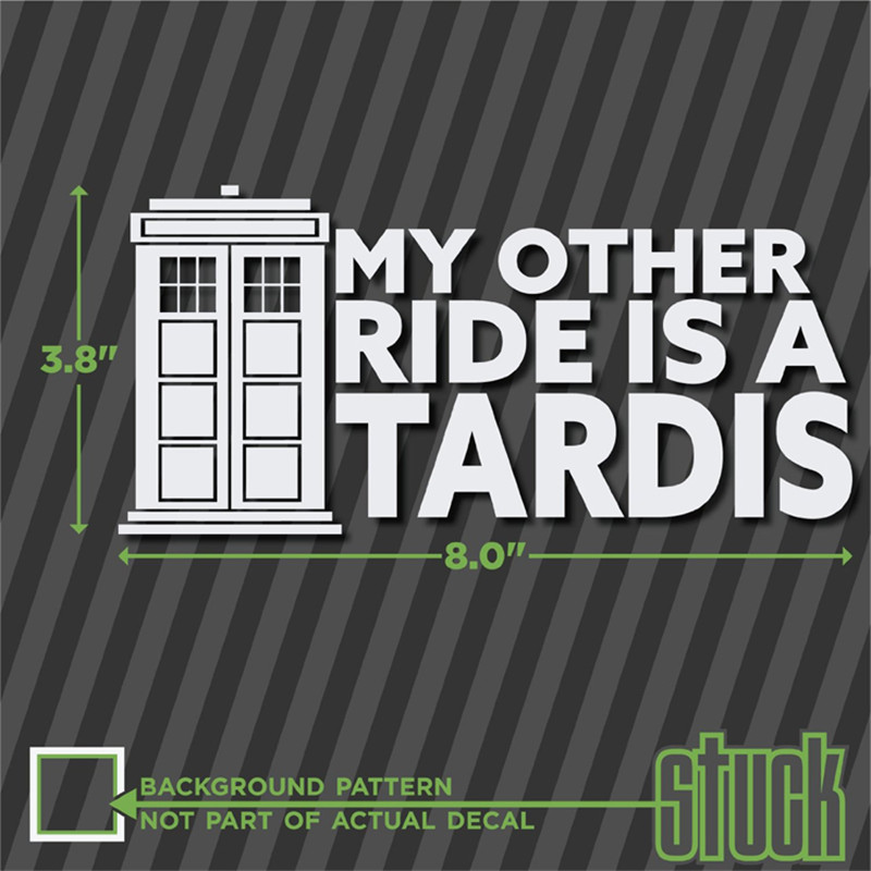 【Hottest Trends】My Other Ride Is A Tardis Die Cut Vinyl Decal Sticker ...