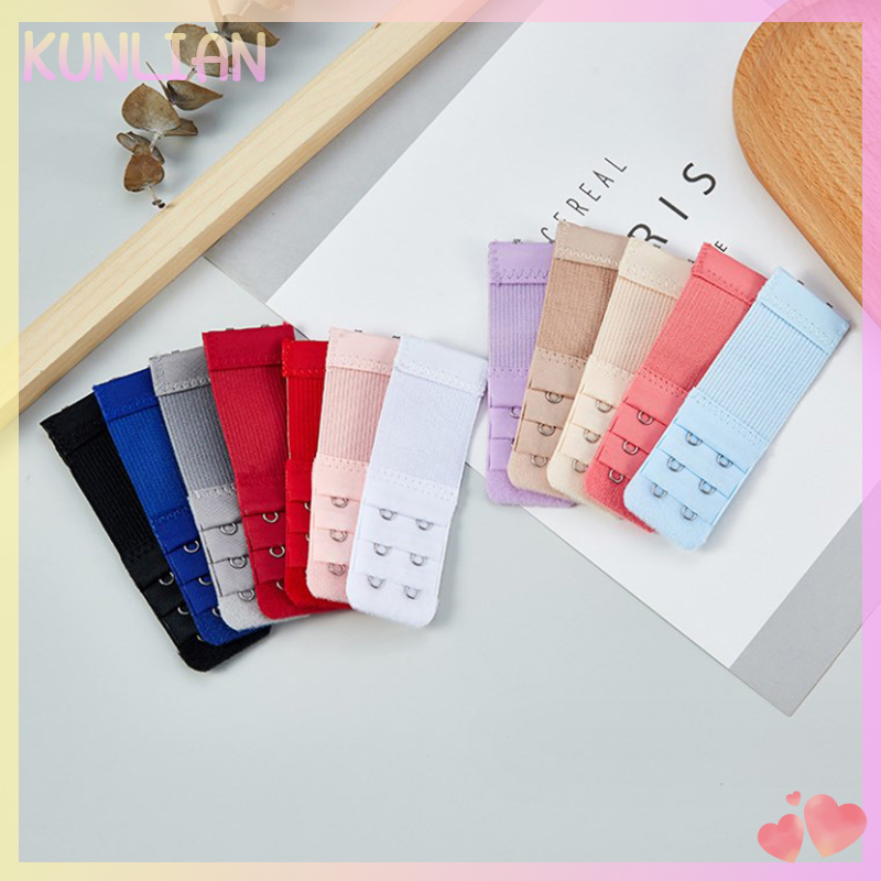 [KUNLIAN] Bra Extenders Strap Buckle Extension 2 Hooks Bra Strap Extender Adjustable Intimates Belt Buckle Accessories Women Bra Strap