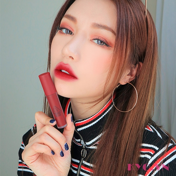 [Genuine] 3CE soft lip lacquer red cold change mode lipstick