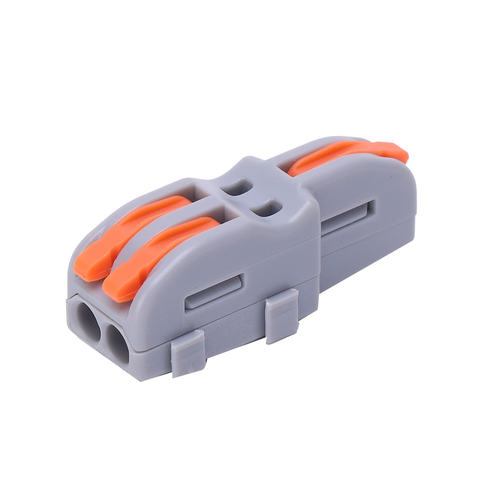 20PCS Quick Connect 1 in 2 out Quick Terminal Block Orange 28-12AWG ...