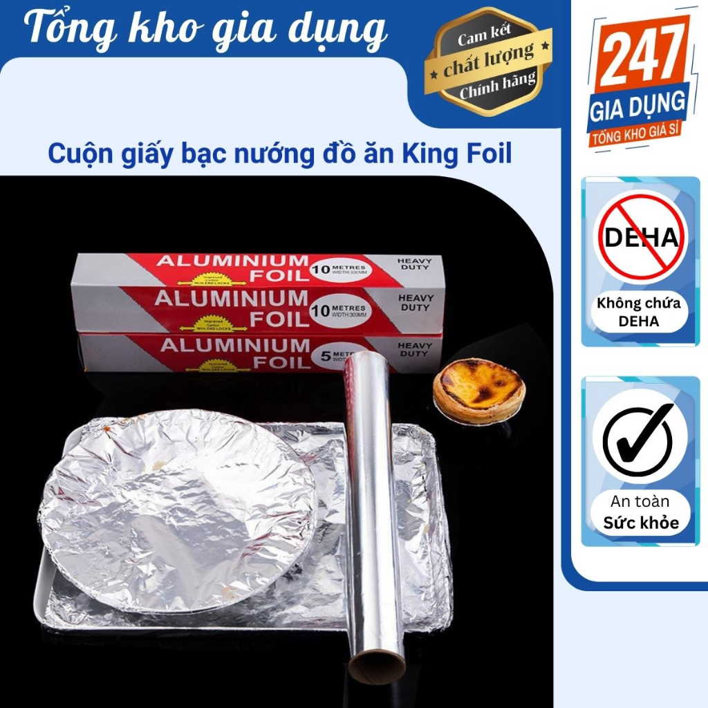 Cuộn giấy bạc nướng đồ ăn King Foil