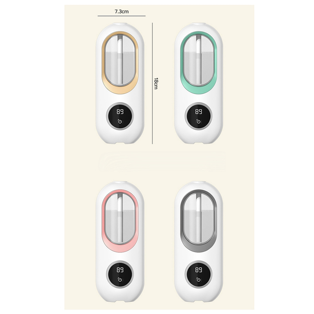 120Ml Essential Oil Diffuser Wall Mounted Aromatherapy Digital Display with Night Light Air Purifier