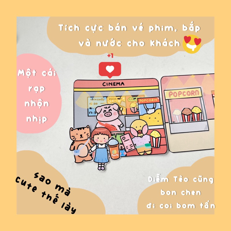 COMBO 2 BỘ TRANH ĐỒ CHƠI GIẤY CÔ TIÊN XANH