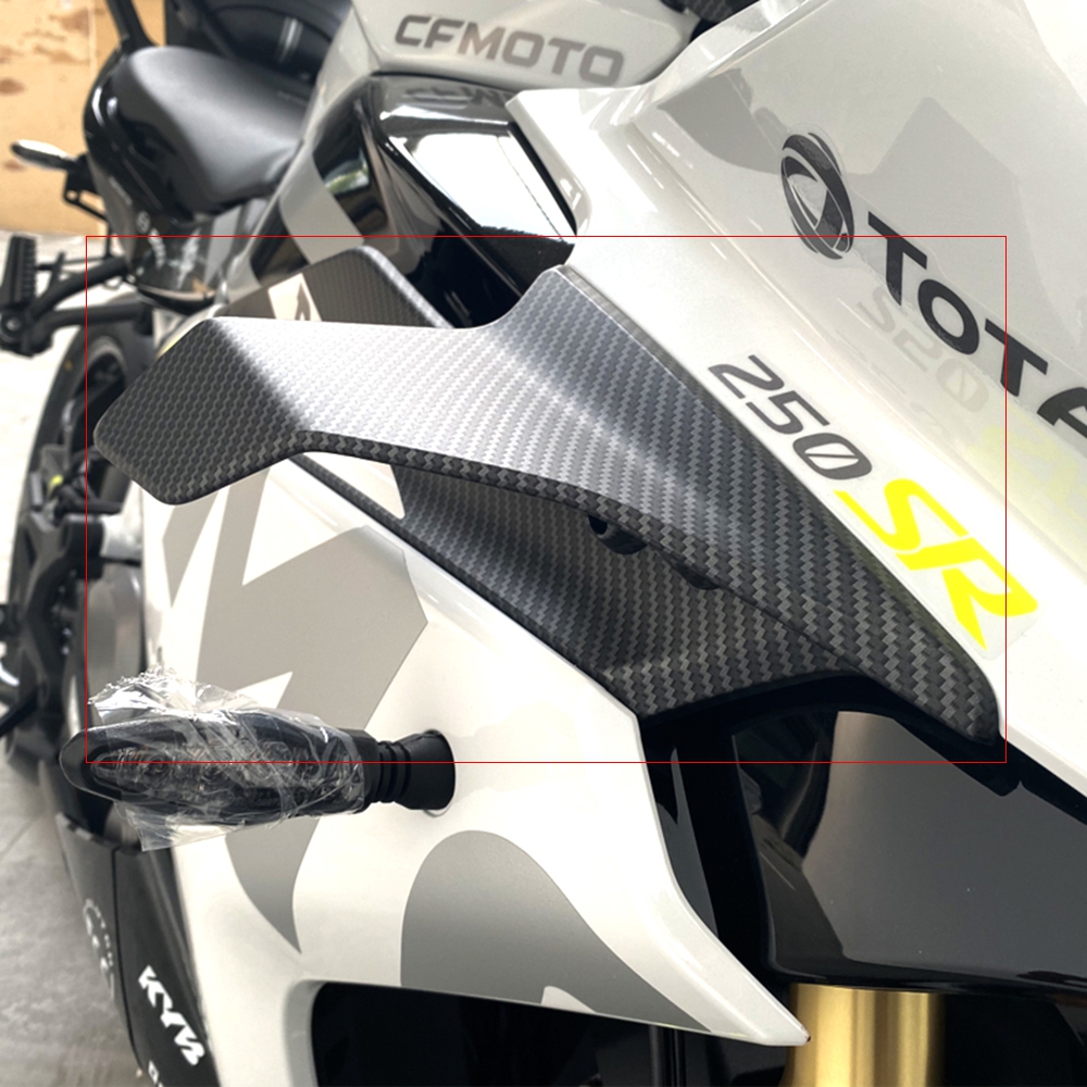 【Fast and Free Delivery】 CFMOTO CF250SR CF 250SR 250 SR 300SR Motorcycle Parts Side Downforce Spoilers Fixed Winglet Fairing Wings Deflectors.