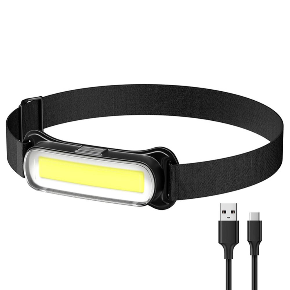 Homempire Rechargeable LED Headlamp 3 Modes Headlight Waterproof Head Light Adjustable Headband for Outdoor Camping Fishing Hiking