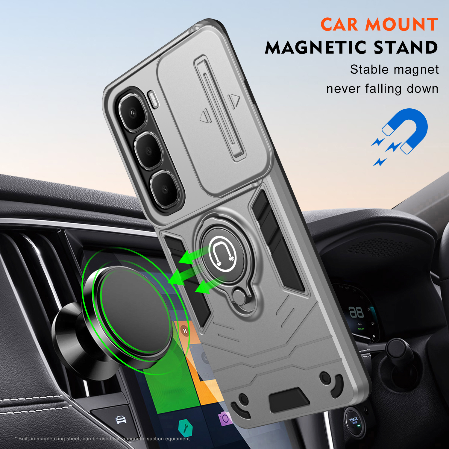 For infinix Hot 50 50i 60i 50 60 Pro Plus case Shockproof Armor Bumper Stand with Holder Ring Cover casing For infinix Note 50X 50S 50 Pro Phone casing.