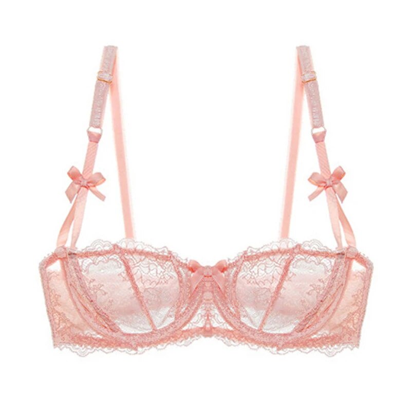Ybcg Anit Slip Women Bra Sexy Adjusted-strap Lace Embroidery