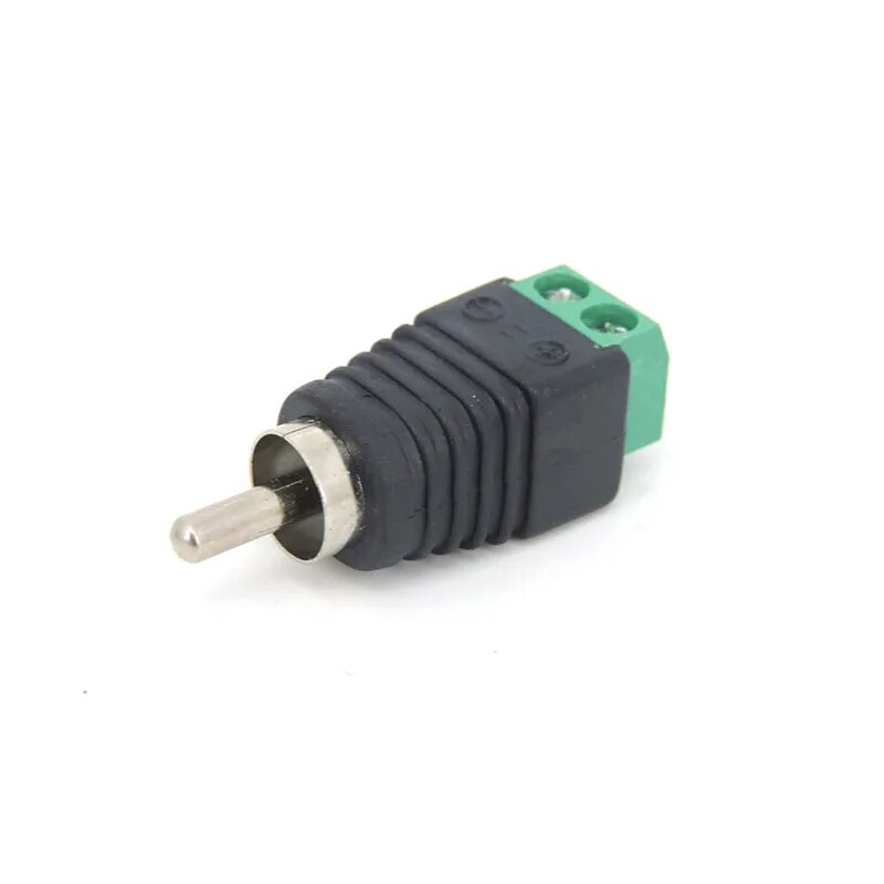 Anwela shop audio rca male female adapter speaker connector terminal wire a/v cable to rca male plug rca female jack press for cable