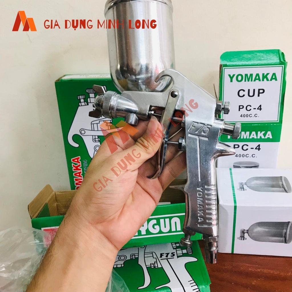 Súng phun sơn YOMAKA F75( bình 400cc) chính hãng