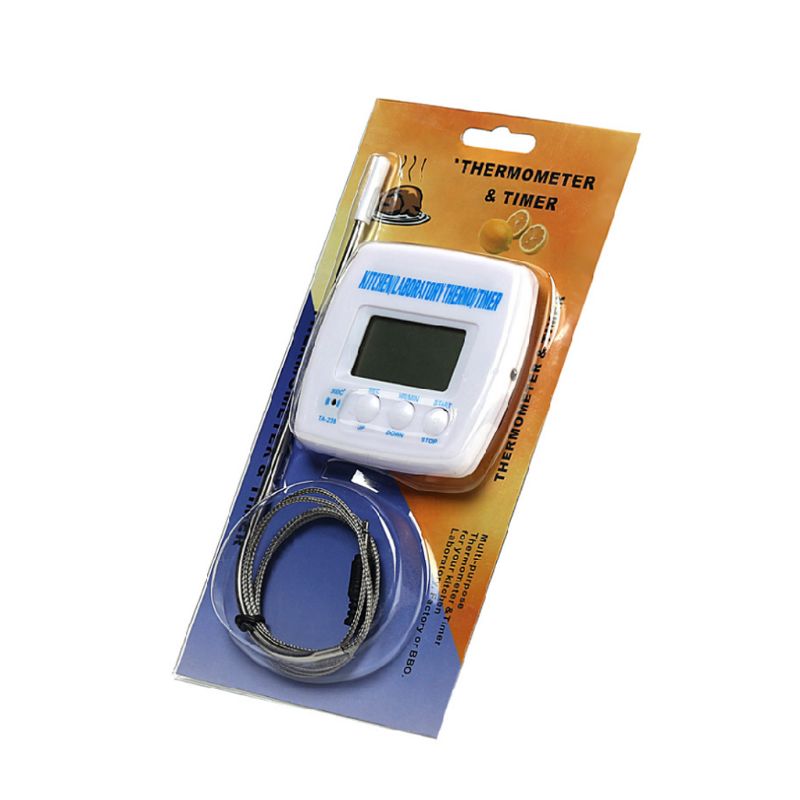 【High-quality】Digital Food Temperature Meter Timer Lcd Display Long ...