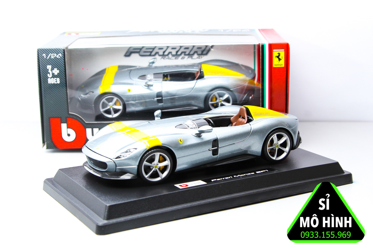 [ Sỉ Mô Hình ] Mô hình xe Ferrari Monza SP1 Bburago 1:24