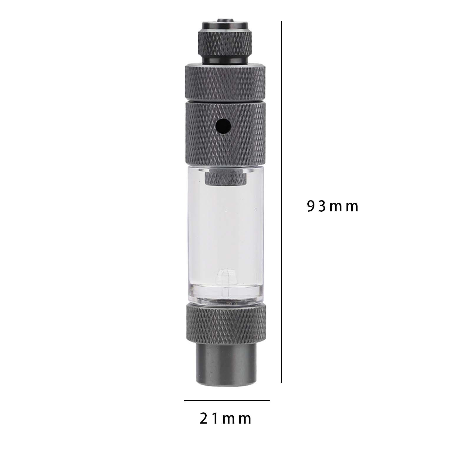 Petery CO2 Bubble Counter with Check Valves Devices Easy to Use Multifunction Fish Tank Tool for CO2 Generator Regulator Single Head
