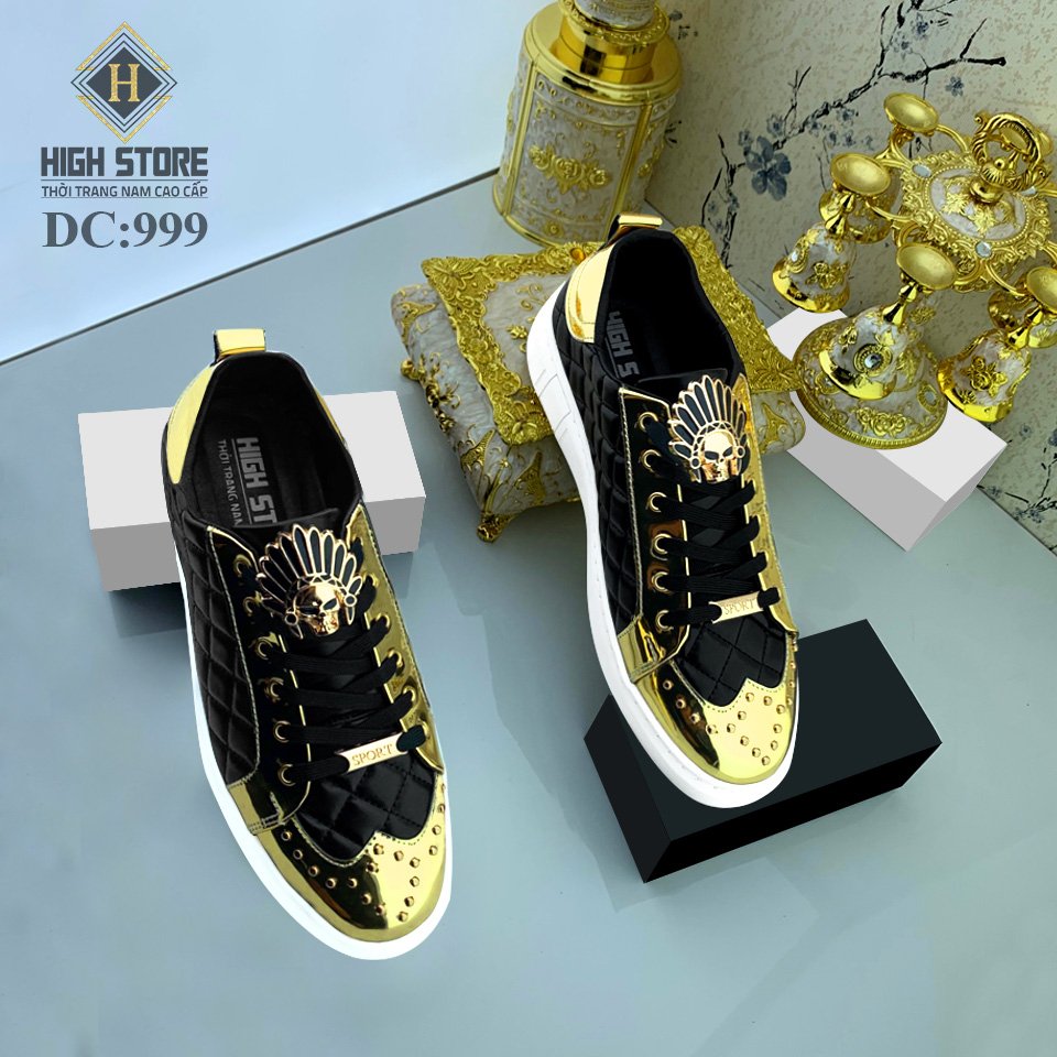 Giày Da Nam Dáng Thể Thao Cổ Thấp DC999