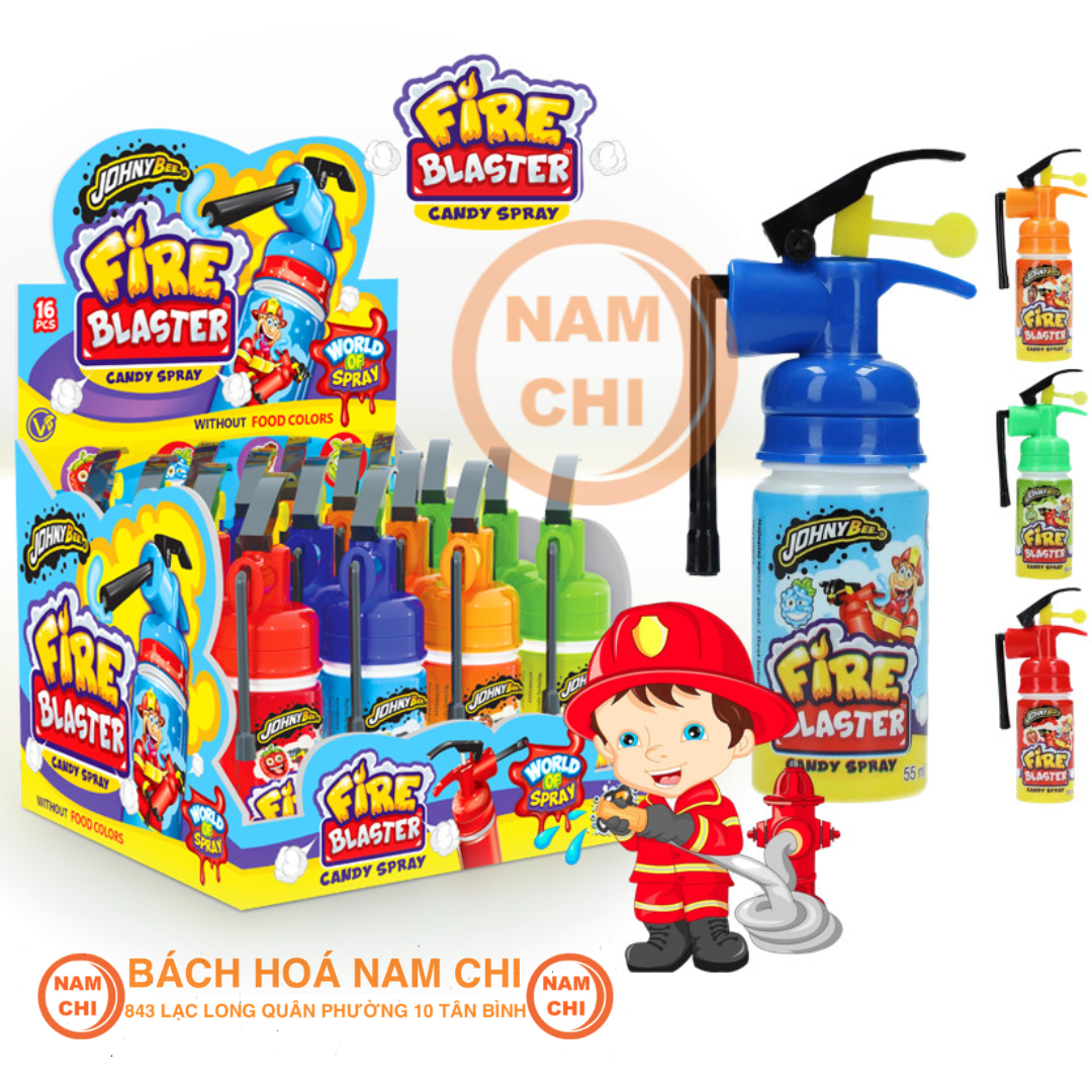 [NGẪU NHIÊN] Kẹo Xịt Chua FIRE BLASTER Yumiy Bình Cứu Hỏa 55ml