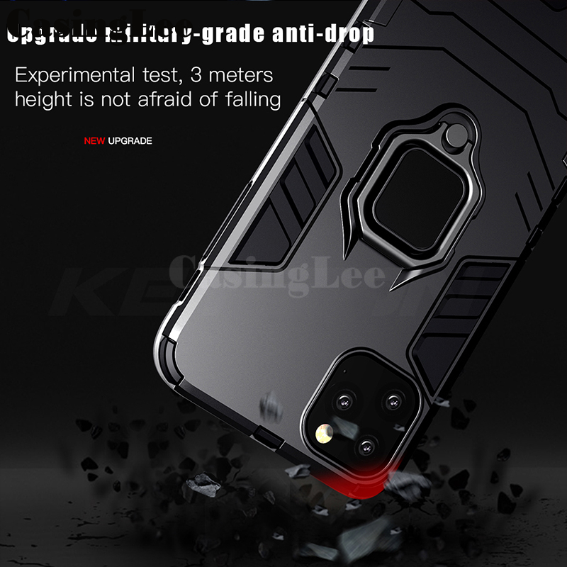 For OPPO A5i Case Shockproof Armor Stand with Holder Car adsorb Ring For OPPO A5i Back cover Phone Cases.
