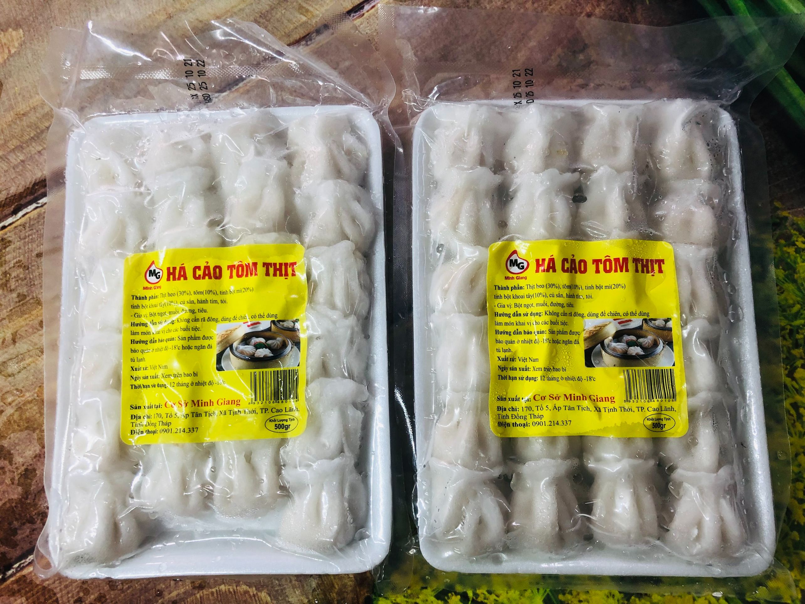 háo cảo tôm thịt 500gr bao ăn , bao ngon