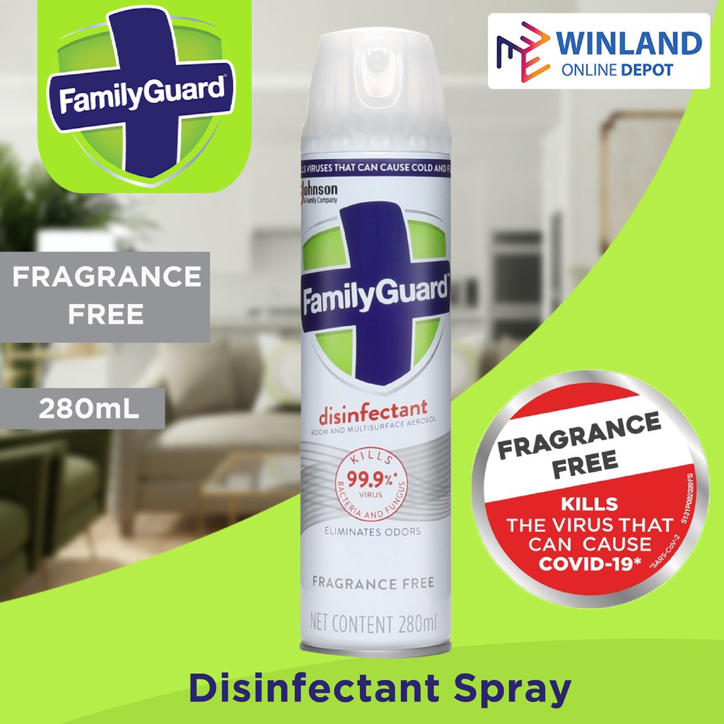 FamilyGuard by Winland Disinfectant Room & MultiSurface Spray Aerosol