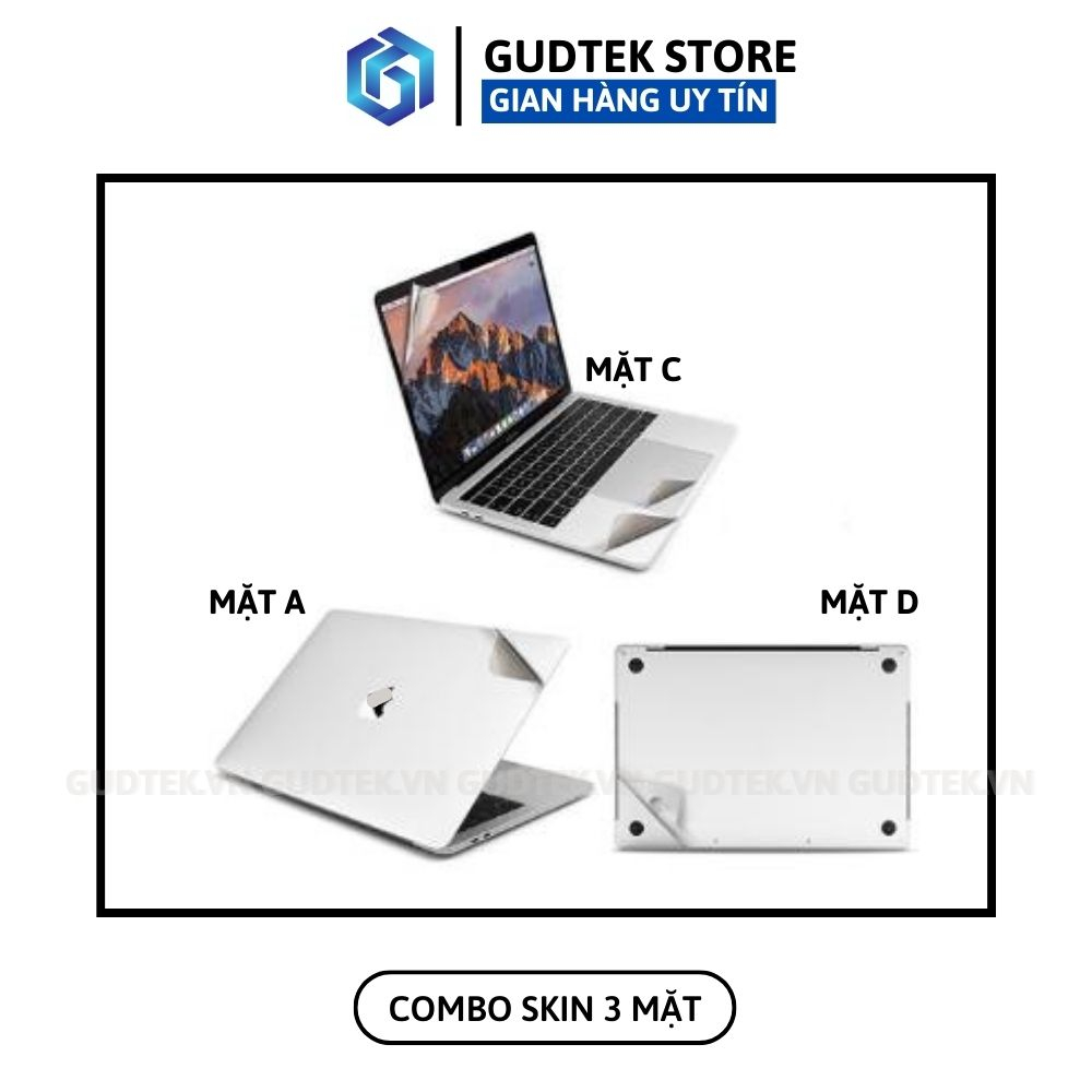 Skin Dán Macbook ComBo 2 in1, 3 in 1