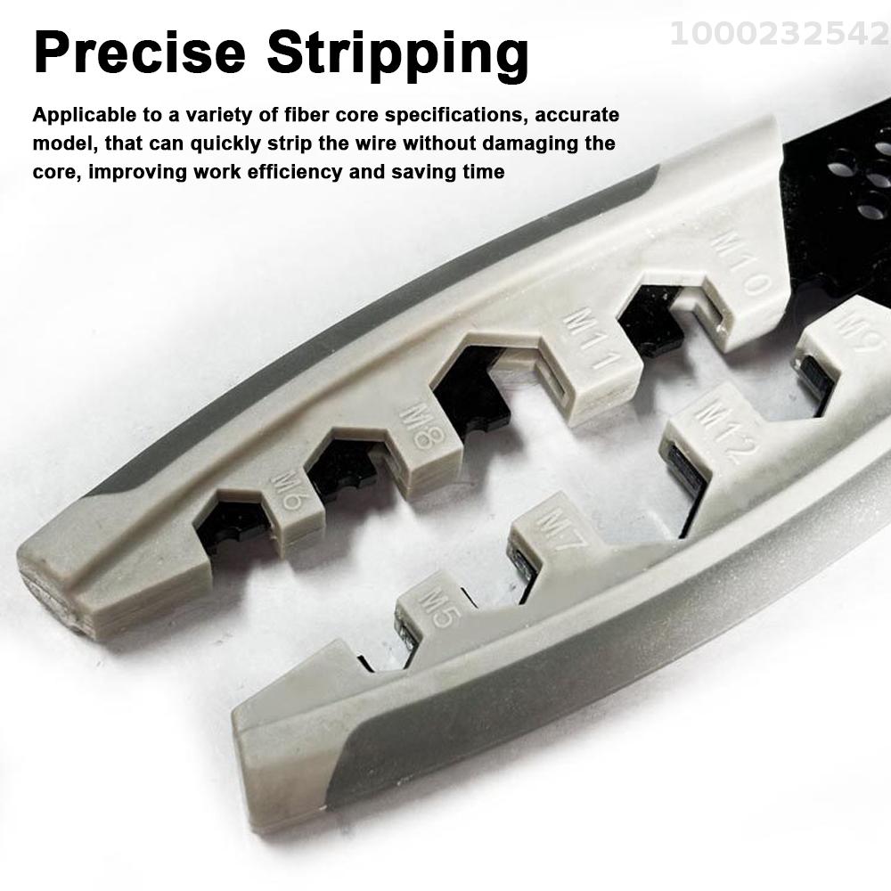 NANWEI 28in1 Multifunctional Wire Stripper Professional Wire Stripping Tool Portable Electric Cable Cutter Electrician Crimping Pliers with Metal Locking Buckle for Home Appliance Maintenance