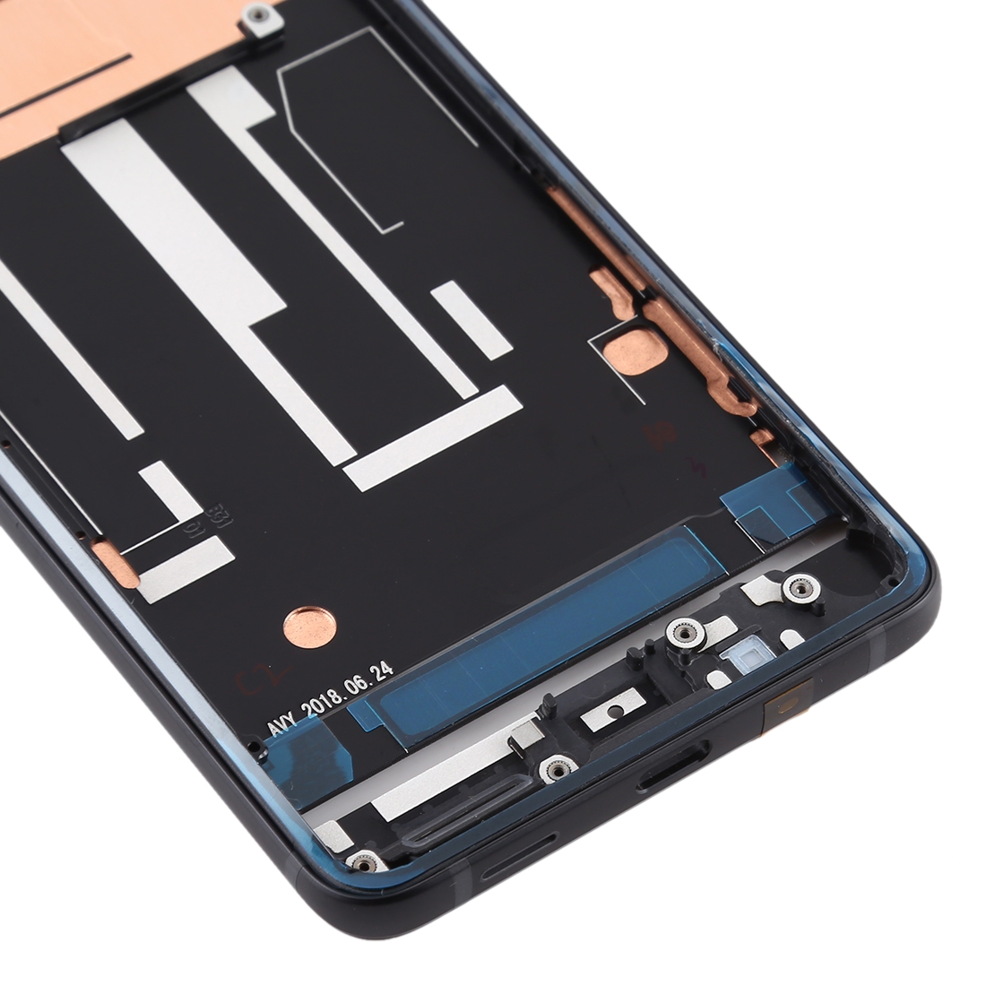 Tấm mép viền khung giữa cho HTC U11 + (màu đen) (zshs)
