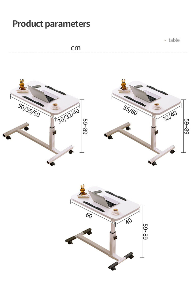 desk,Bedside table, movable sit-stand desk, foldable bed, computer desk, lazy home bedroom, bedside student writing desk