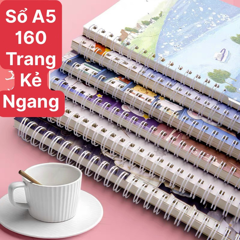 Tập Gáy Ghim Study Đỗ Tự Nhiên - Môn Toán, Lý, Hóa - Kẻ Ngang - 120 Trang 70gsm - Hồng Hà 1468