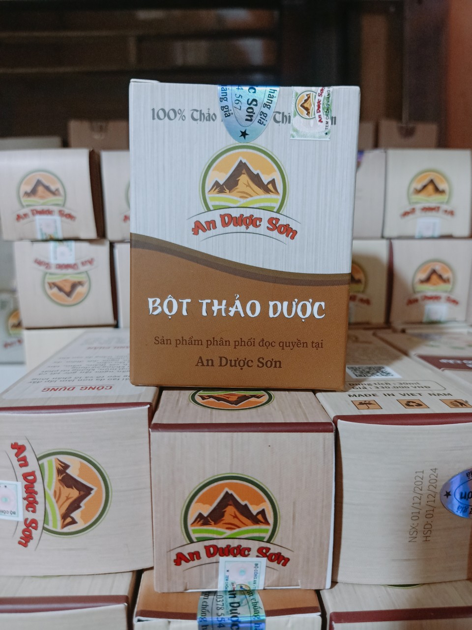 [Mẫu mới] Bột thảo dược An Dược Sơn 100gr - Bột rửa mặt sạch nhờn mụn