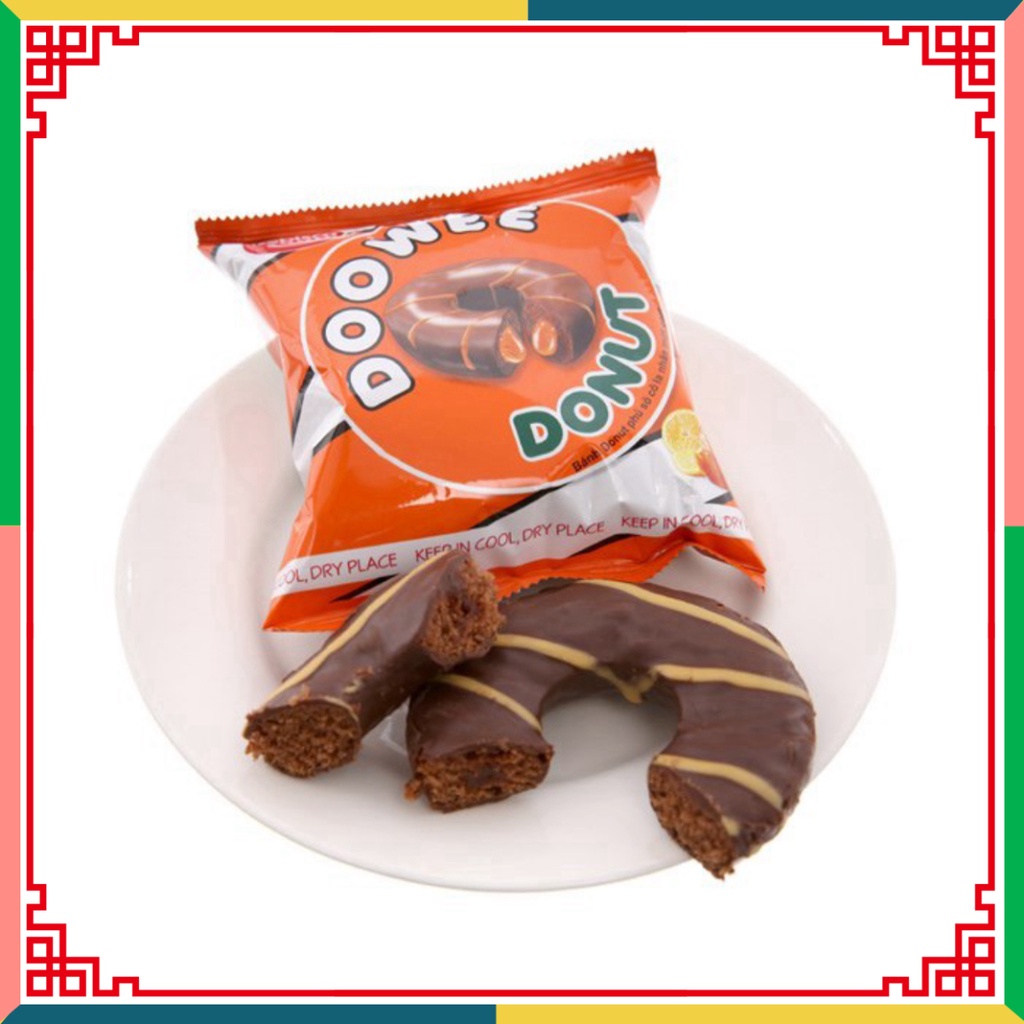 (HOT LIKE) Bánh Donut Doowee hỗn tạp Nhiều Vị (Gói 12 cái)