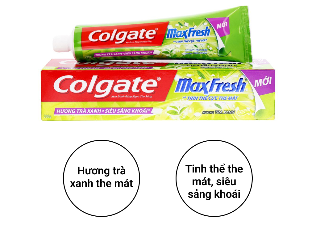 KEM ĐÁNH RĂNG COLGATE MAXFRESH CÁC MÃ HỘP 200G