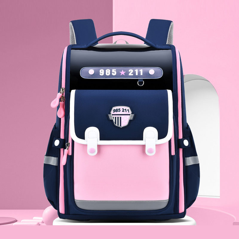 IQANGEL Schoolbags for elementary school students, British style, light, boys' schoolbags, girls' backpacks