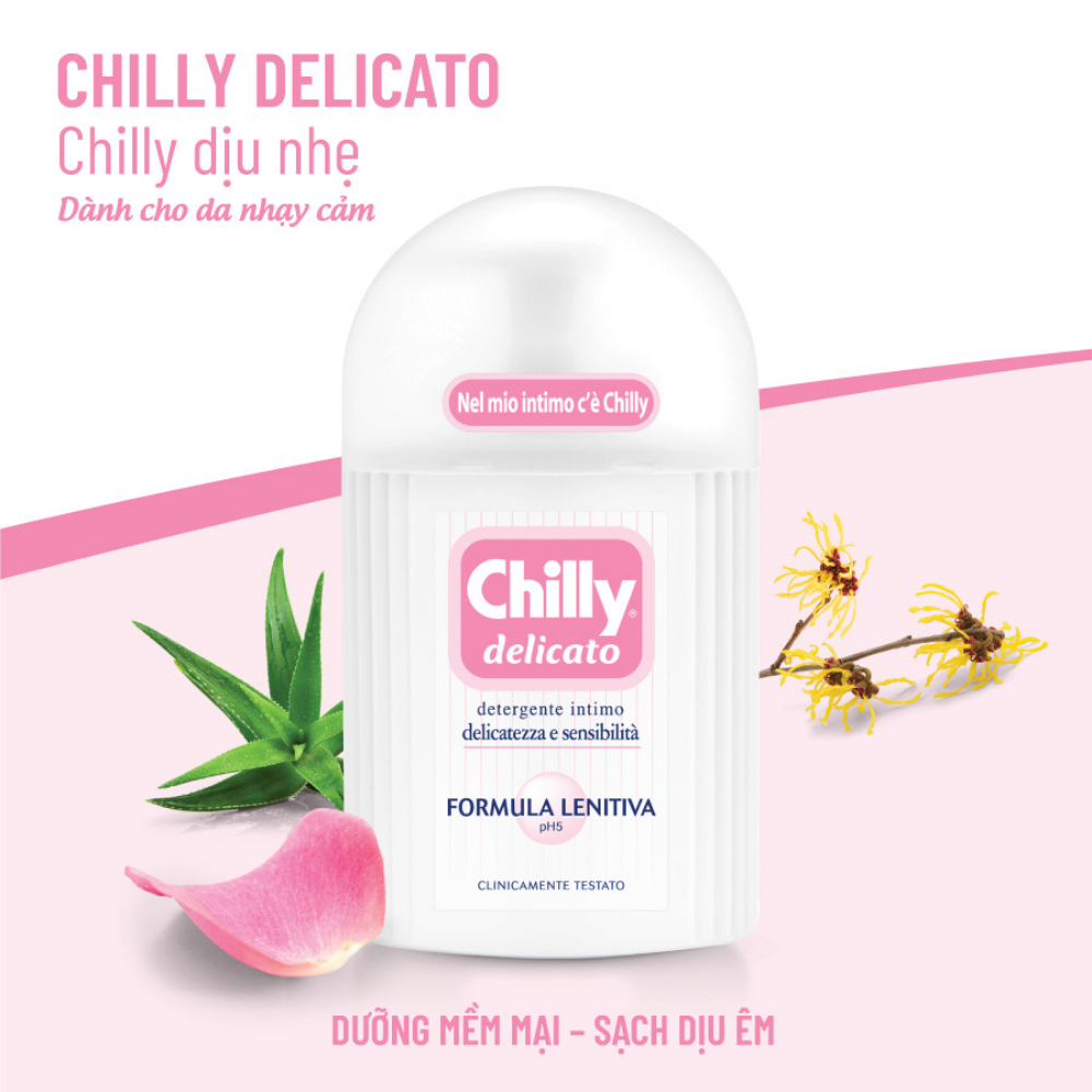 Chilly gel 200ml - dung dịch vệ sinh phụ nữ số 1 tại ý