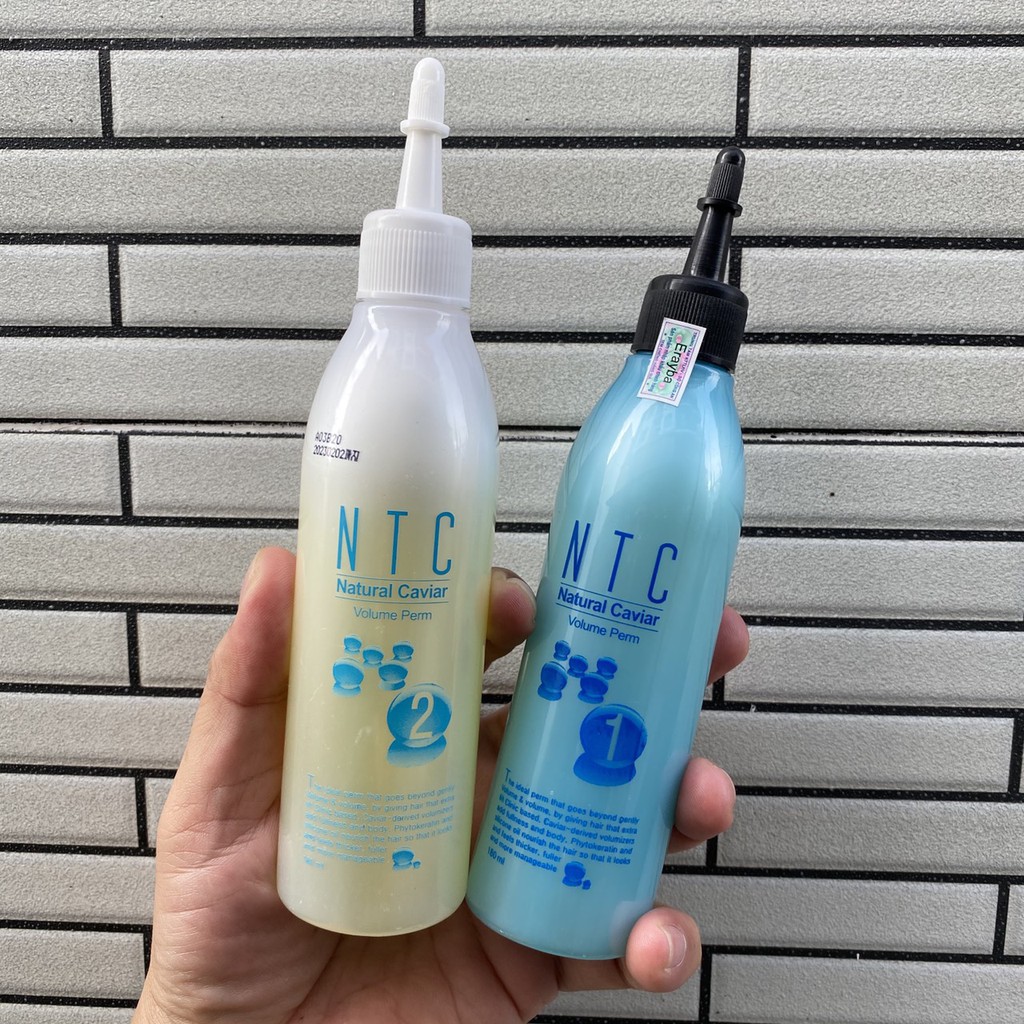 [Freeship+quà] cặp uốn lạnh ntc ERAYBA cho tóc khoẻ 180mlx2 AZ008 ( Hàn Quốc )
