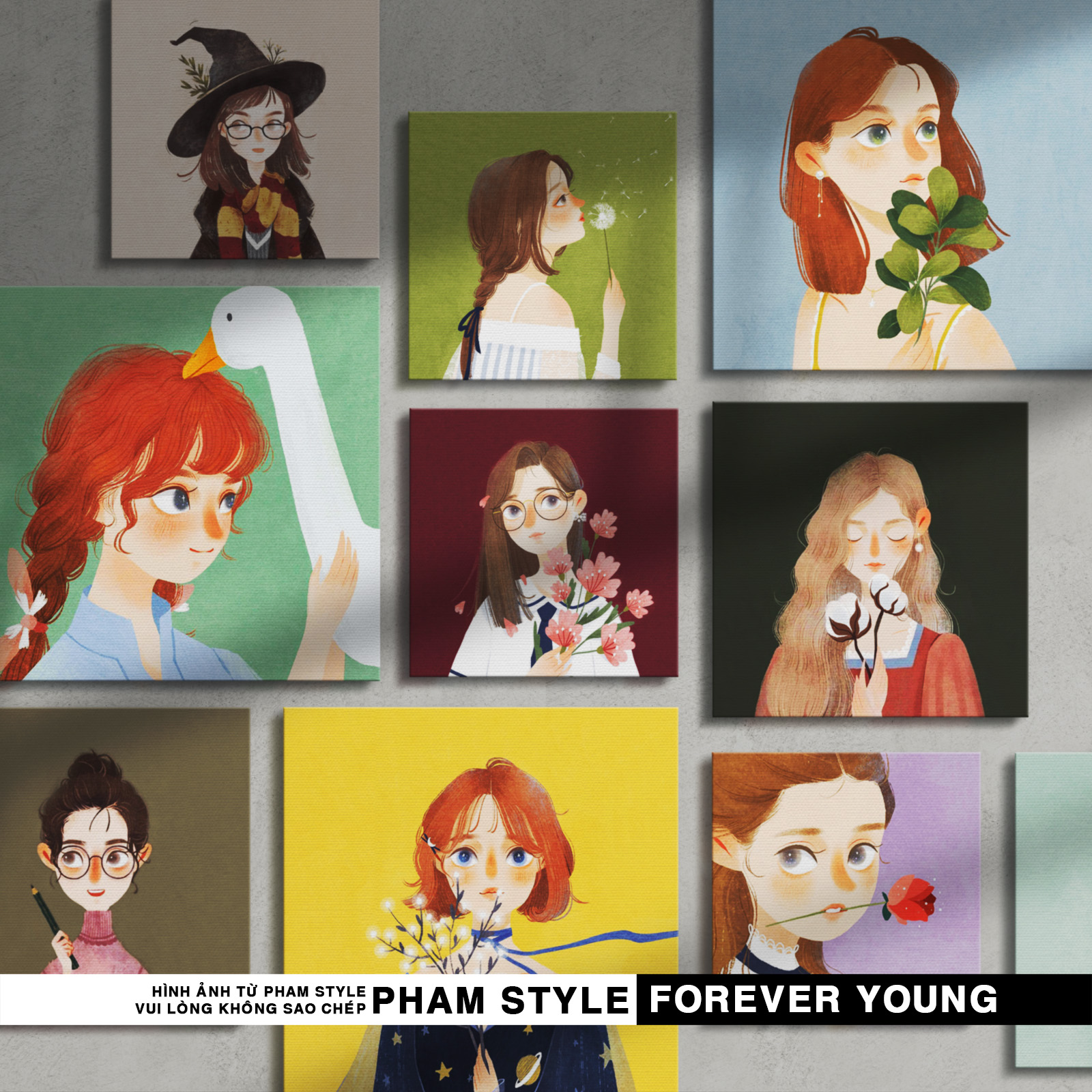 TRANH CANVAS TREO TƯỜNG FOREVER YOUNG (No41-60)