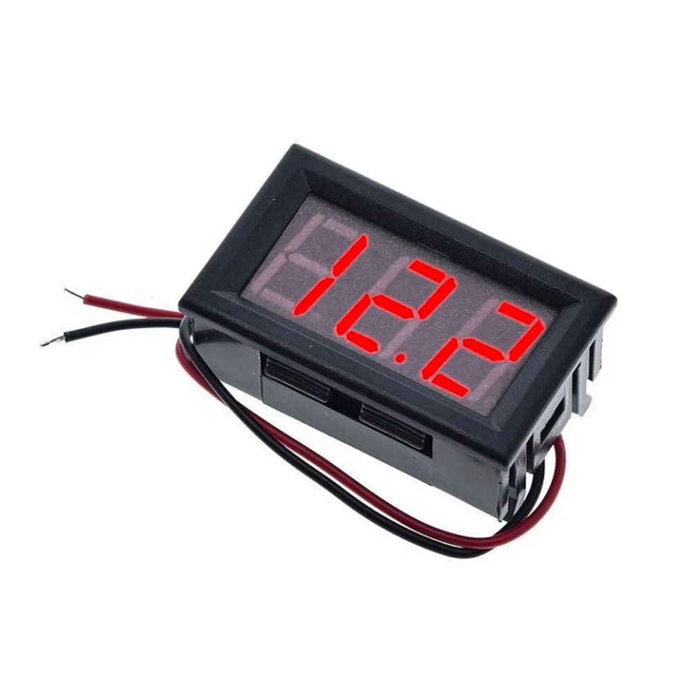 Digital tube DC voltmeter, 0.56-inch LED digital voltmeter, DC4.5-30.0V, with reverse polarity protection