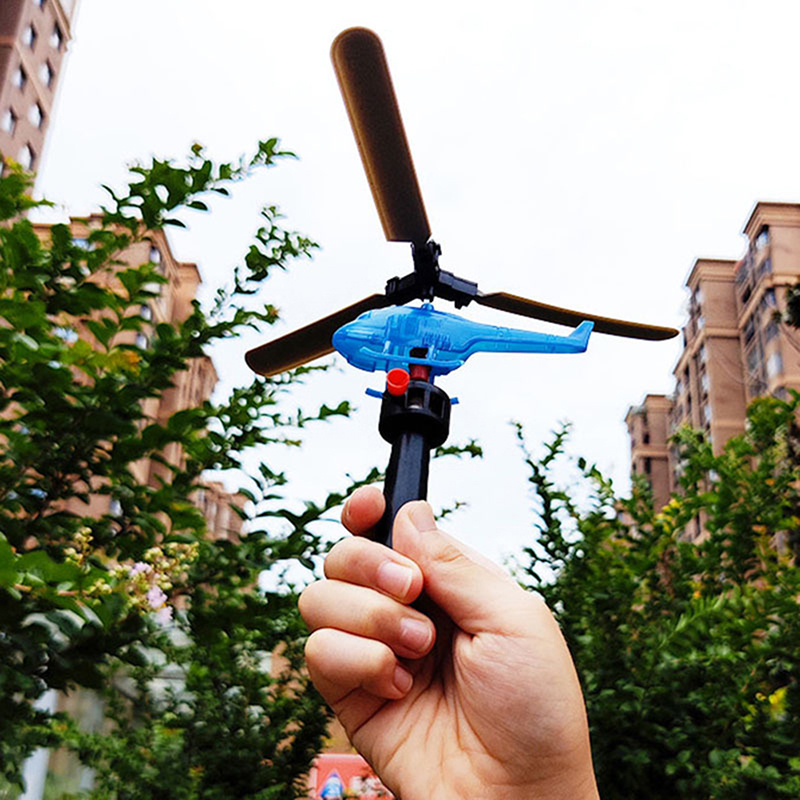 Cneng Pull Line Helicopter Fly Drawstring Small Plane Outdoor Game Toy Educational Toy