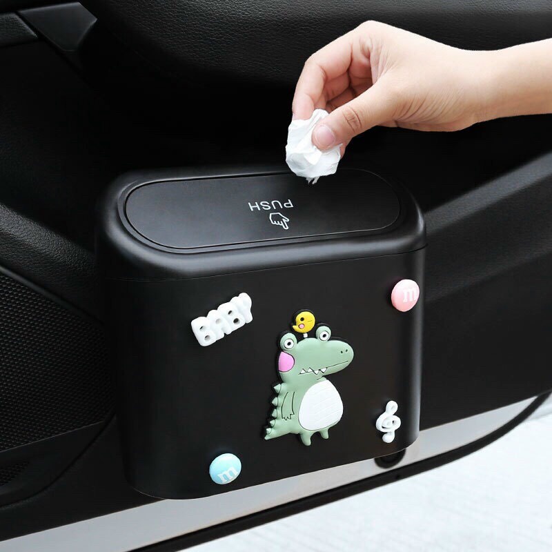 Thùng Rác Mini Đa Năng Để Trên Ô Tô S079