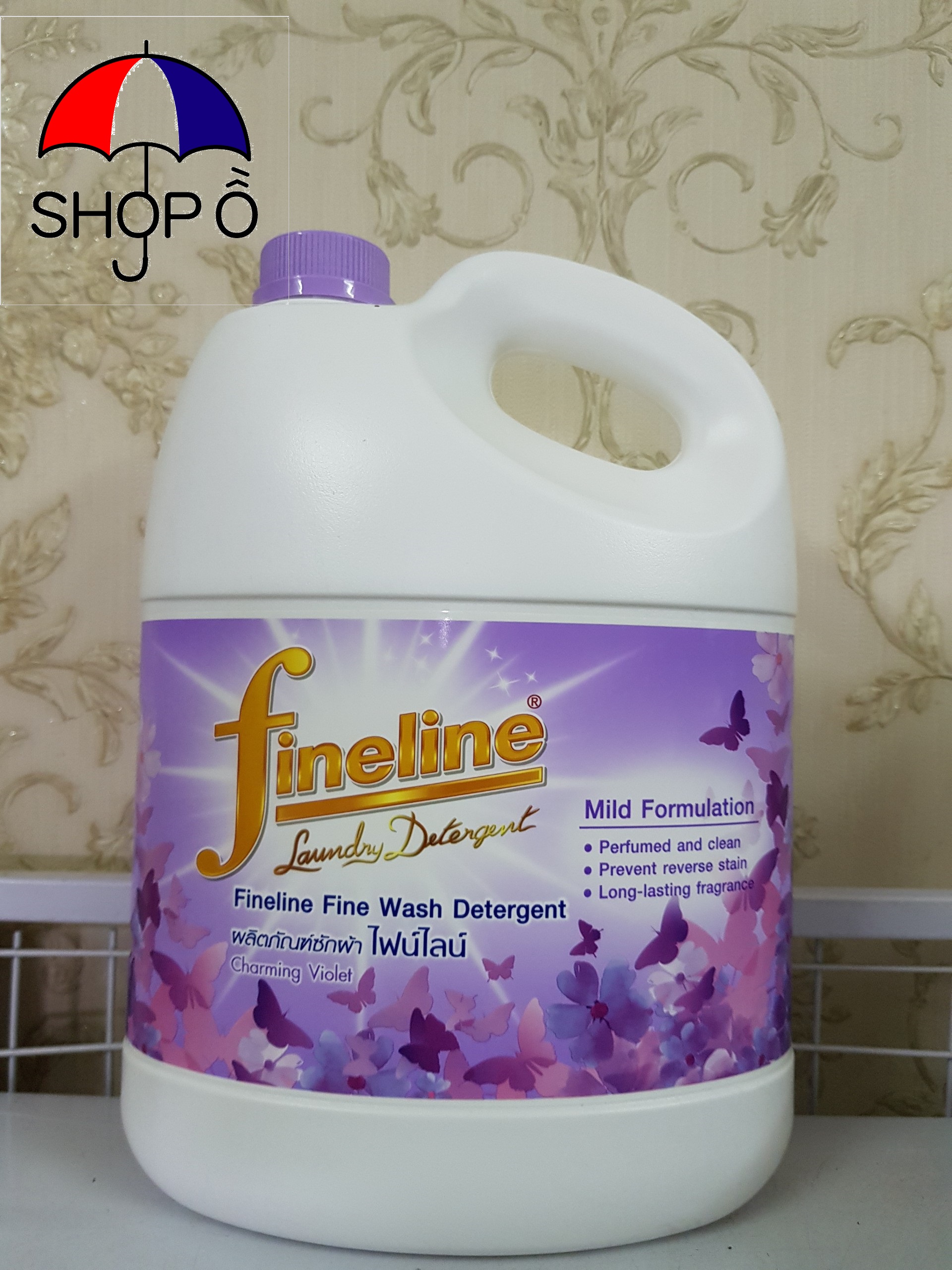 Combo 2 can nước giặt Fineline tím 3000ml hương hoa Violet