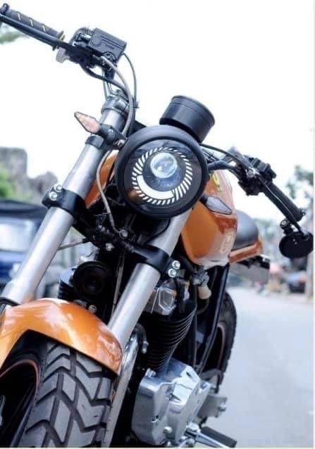 Đèn pha Led , phong cách Retro, độ classic, cafe racer