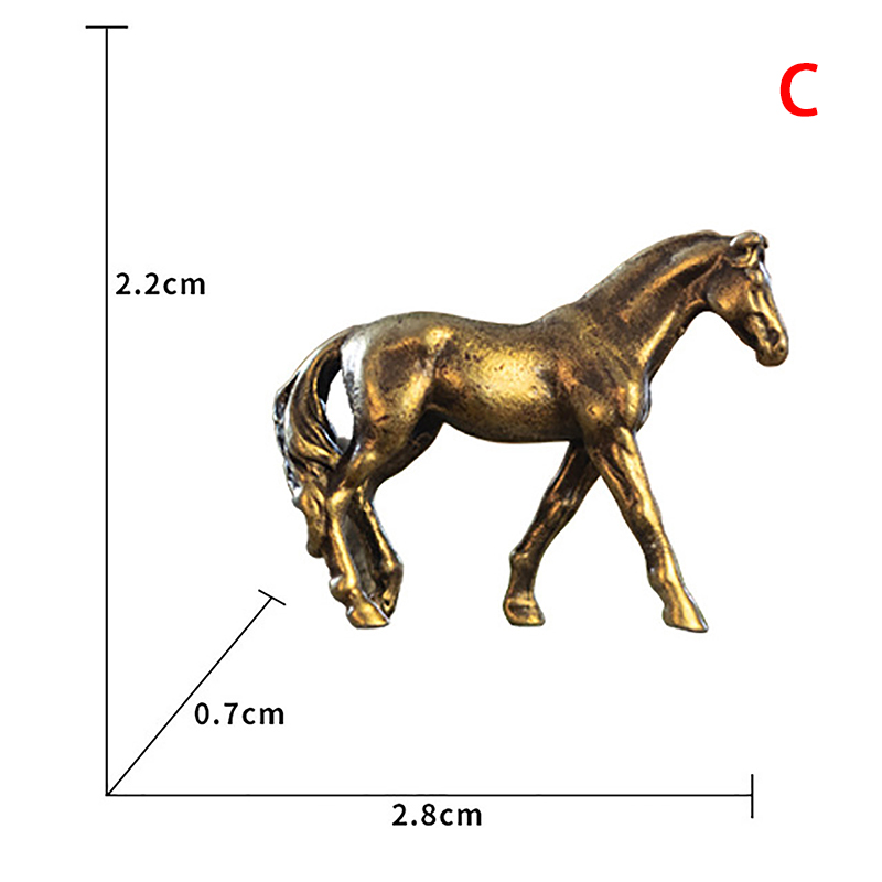 【Best value】 Solid Long Tail Horse Figurines Miniatures Ornaments Maoxiu.