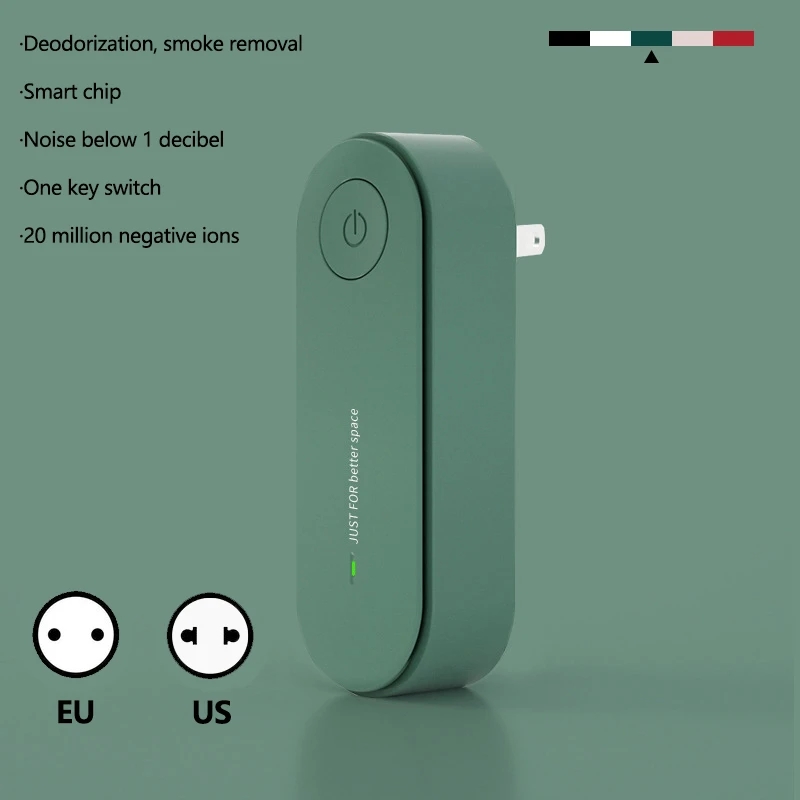 【Get the Perfect Fit】 New Portable Air Purifier Anion Air Purification Air Freshener Ionizer Cleaner Dust Remover Toilet Pet Deodor.