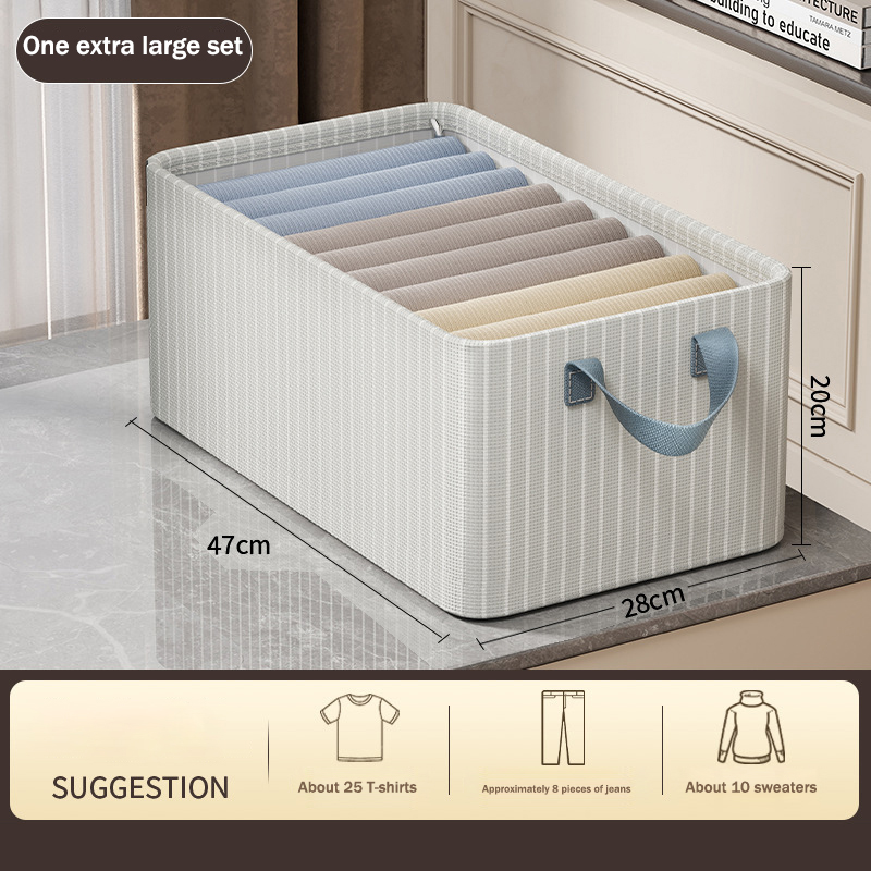 Oxford Cloth Dormitory Storage Box for Cloth Baskets Large Capacity Cloth Storage Box Household Pants Wardrobe Sorting