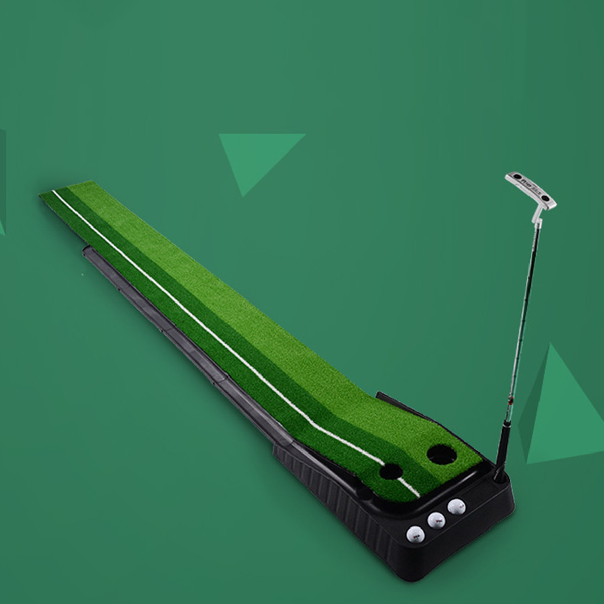 PGM Indoor Golf Putting Trainer Portable Golf Practice Putting Mat Golf Green Putter Trainer
