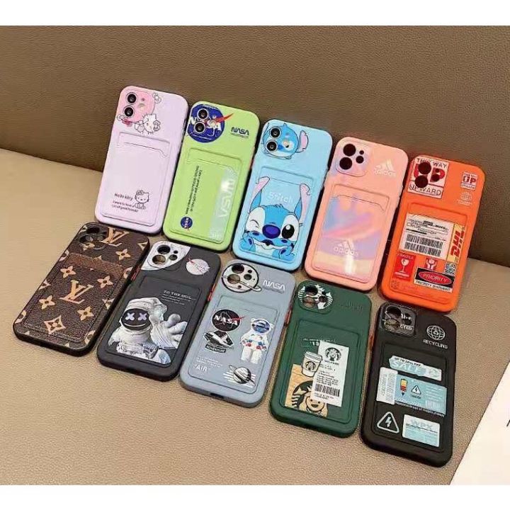 REDMI SOFT SILICON CASE W BACK CARD HOLDER 6A 7A 9A 9C 10 NOTE 10 10S ...