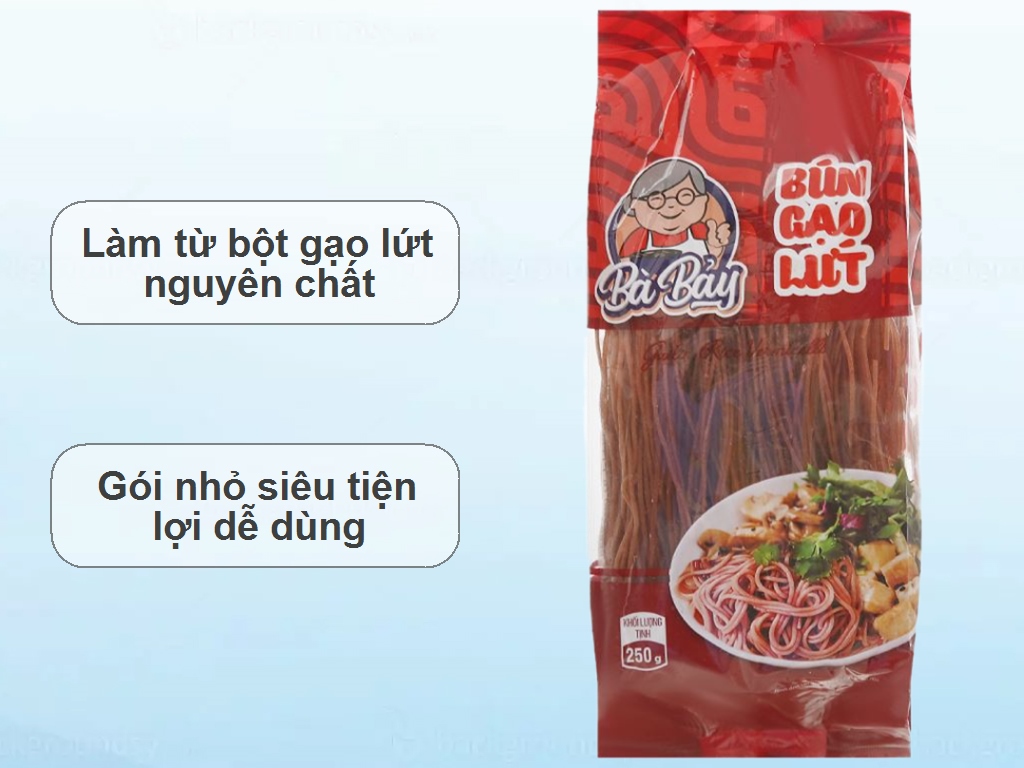THỰC PHẨM KHÔ - BÚN GẠO LỨT BÀ BẢY 250GR B
