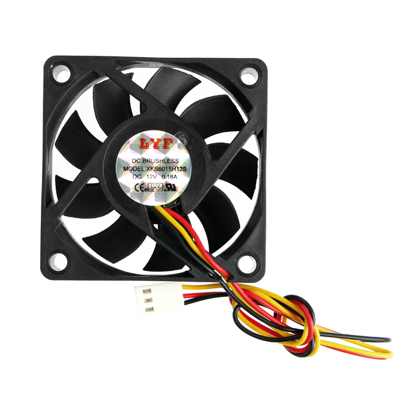 60x60x15mm cpu cooling fan 12v 3pin silent pwm fan cpu cooler chassis radiator